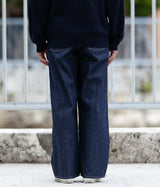 A.PRESSE "Military Denim Trousers"