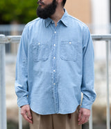 A.PRESSE "Washed Chambray Shirt"