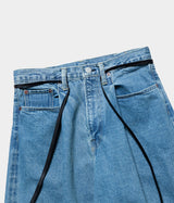 SSSTEIN "VINTAGE REPRODUCTION WIDE TUCK DENIM"