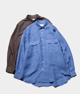 HERILL  "Rummy-linen Reguler collar Shirt"