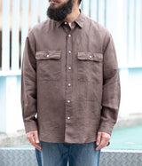 HERILL  "Rummy-linen Reguler collar Shirt"