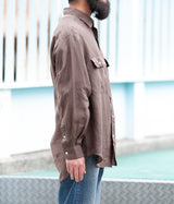 HERILL  "Rummy-linen Reguler collar Shirt"