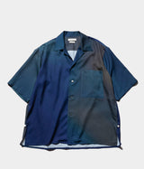 YOKE "PRINTED OPEN COLLAR SHIRT"