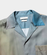 YOKE "PRINTED OPEN COLLAR SHIRT"