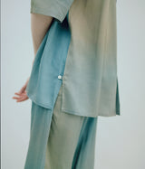 YOKE "PRINTED OPEN COLLAR SHIRT"