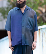 YOKE "PRINTED OPEN COLLAR SHIRT"
