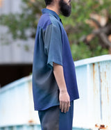 YOKE "PRINTED OPEN COLLAR SHIRT"