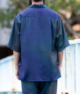 YOKE "PRINTED OPEN COLLAR SHIRT"