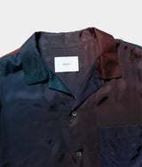 SSSTEIN "OVERSIZED CUPRO OPEN COLLAR SS SHIRT GRADATION"