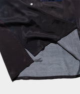 SSSTEIN "OVERSIZED CUPRO OPEN COLLAR SS SHIRT GRADATION"