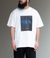 SSSTEIN "PRINT TEE (MERCERISED COTTON) BLUE"