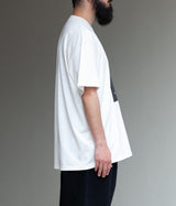 SSSTEIN "PRINT TEE (MERCERISED COTTON) BLUE"