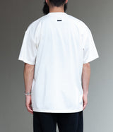 SSSTEIN "PRINT TEE (MERCERISED COTTON) BLUE"