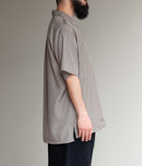 SSSTEIN "OVERSIZED CUPRO OPEN COLLAR SS SHIRT"
