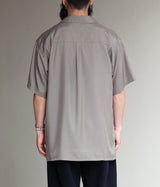 SSSTEIN "OVERSIZED CUPRO OPEN COLLAR SS SHIRT"