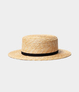 COMESANDGOES "10mm WHEAT BRAID BOATER HAT"
