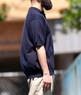 A.PRESSE "Cotton Knit S/S Polo Shirts"