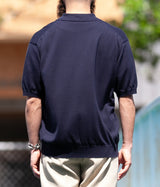 A.PRESSE "Cotton Knit S/S Polo Shirts"