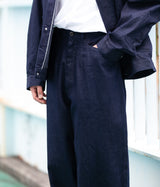 STILL BY HAND "DN02231" wide denim pants
