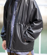 SSSTEIN "LEATHER DREWSTRING JACKET"
