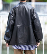 SSSTEIN "LEATHER DREWSTRING JACKET"