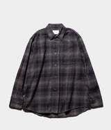 SSSTEIN "OVERSIZED COTTON FLANNEL SHIRT"
