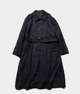 SSSTEIN "INVERTED PLEATS BALMACAAN COAT"