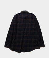 SSSTEIN "OVERSIZED COTTON FLANNEL SHIRT"