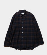 SSSTEIN "OVERSIZED COTTON FLANNEL SHIRT"