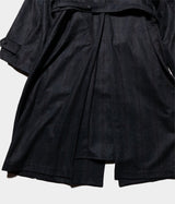SSSTEIN "INVERTED PLEATS BALMACAAN COAT"