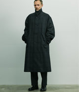 SSSTEIN "INVERTED PLEATS BALMACAAN COAT"