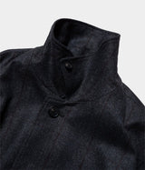 SSSTEIN "INVERTED PLEATS BALMACAAN COAT"