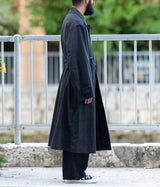 SSSTEIN "INVERTED PLEATS BALMACAAN COAT"