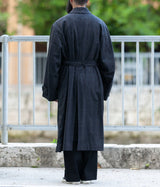SSSTEIN "INVERTED PLEATS BALMACAAN COAT"
