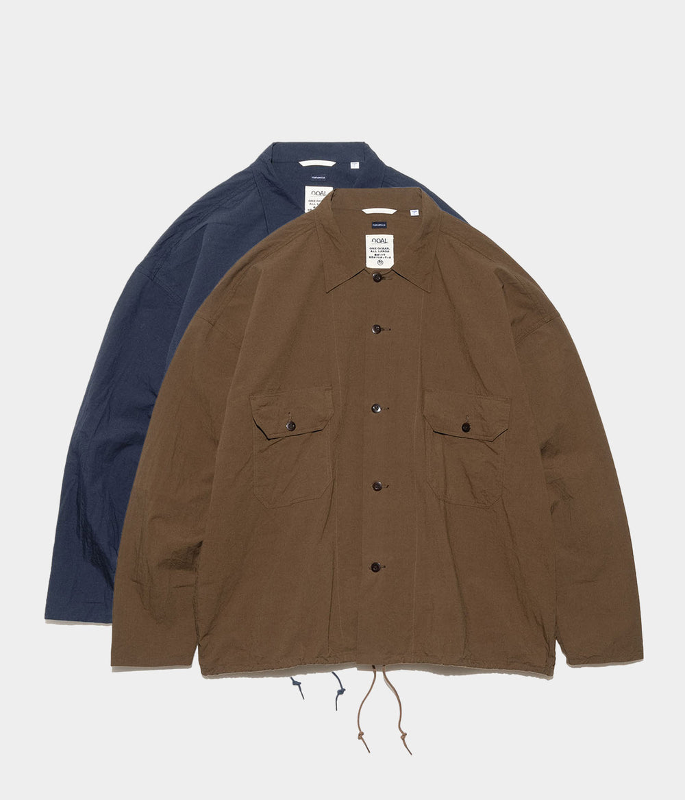 L ナナミカ Cotton Wool Deck Shirt ナチュラルホワイト M ナナミカ Cotton Wool Deck Shirt ナチュラルホワイト