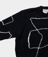 YOKE "CONTINUOUS LINE EMBROIDERY SWEATER"