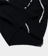YOKE "CONTINUOUS LINE EMBROIDERY SWEATER"