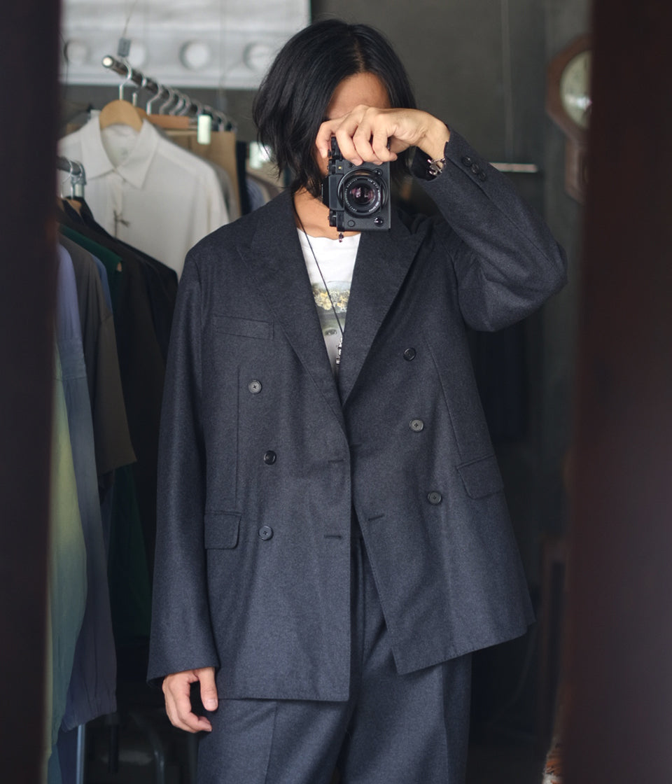 A.PRESSE Double Breasted Jacket 2 ネイビー-