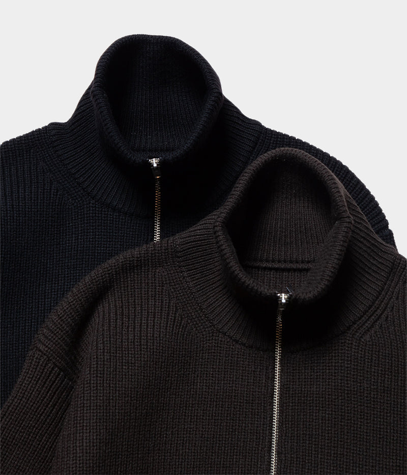 SSSTEIN "OVERSIZED DRIVERS KNIT ZIP JACKET"