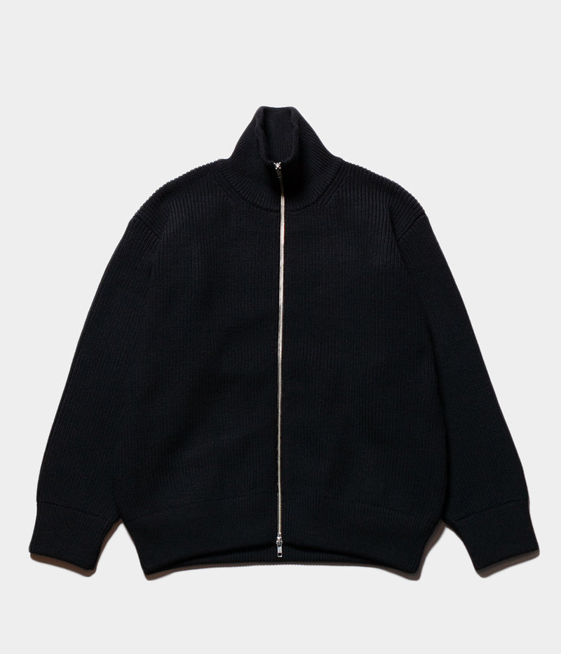 SSSTEIN "OVERSIZED DRIVERS KNIT ZIP JACKET"