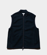 STILL BY HAND "VE02233" zip up vest