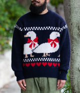 HERILL "Cashmere Jacquard Sweater AHIRU"