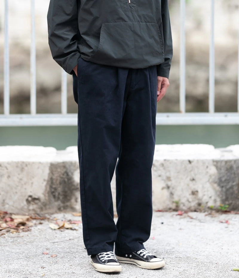 STILL BY HAND "PT01234" Peach Skin One Tuck Pants