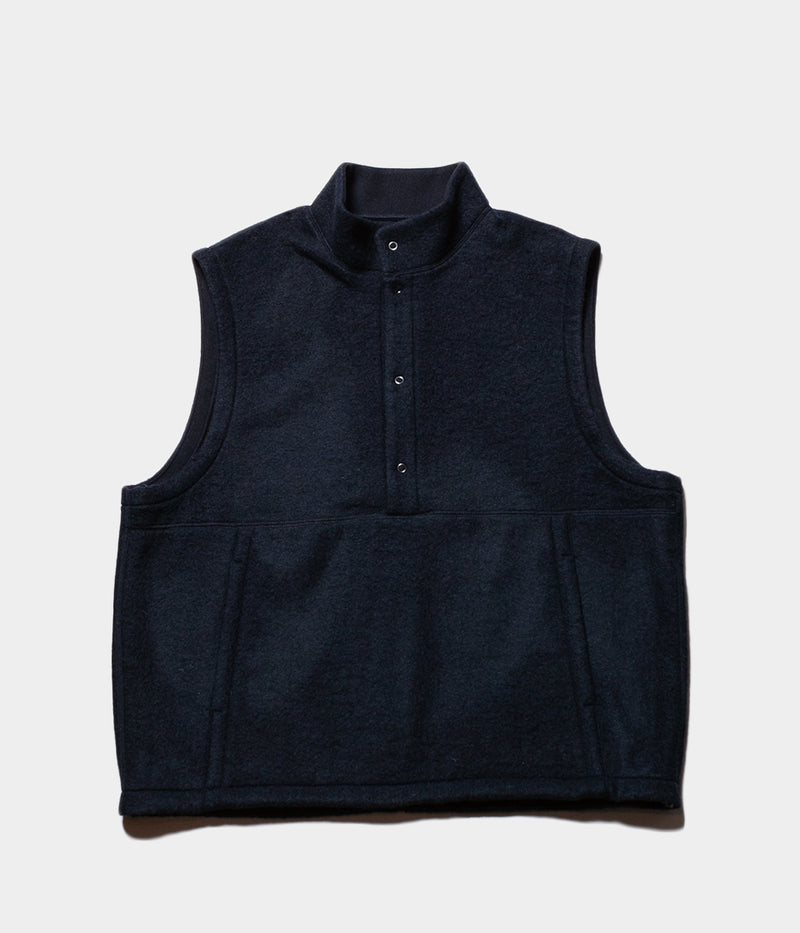STILL BY HAND "VE02234" Wool Pile Pullover Vest