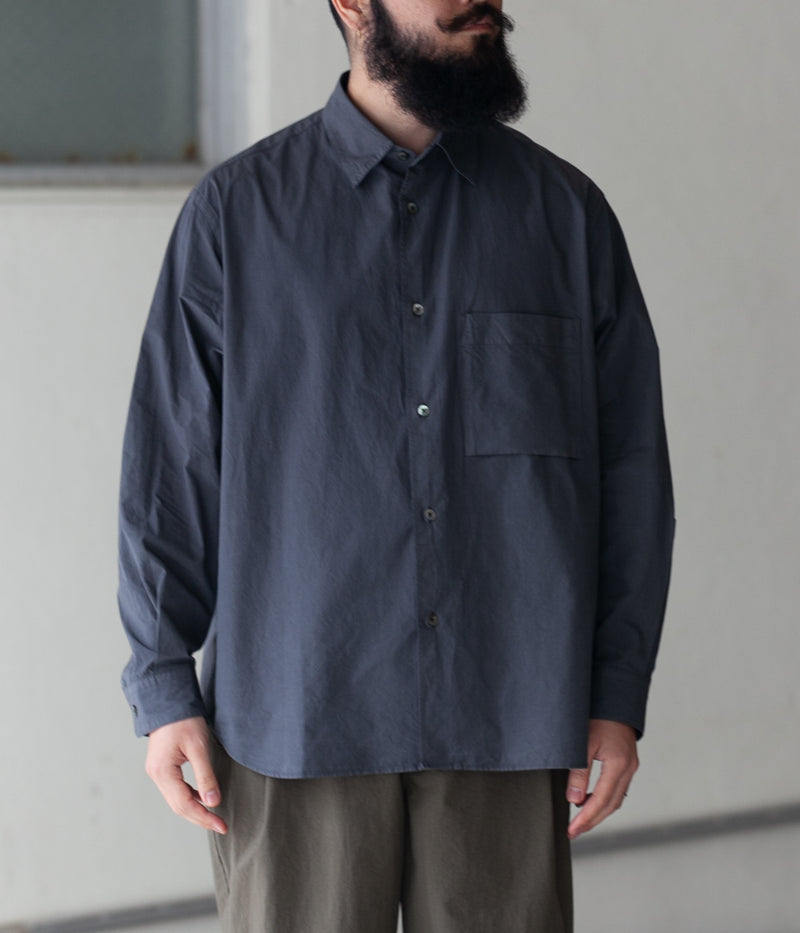 STILL BY HAND "SH03234"  Wide L/S Shirts