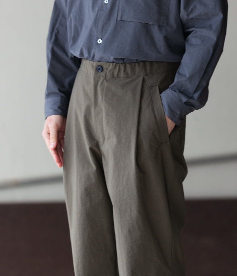 STILL BY HAND "PT06234" Nylon Tapered Pants