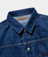 SCYE BASICS "Selvedge Denim Used Wash Trucker Jacket 2nd"