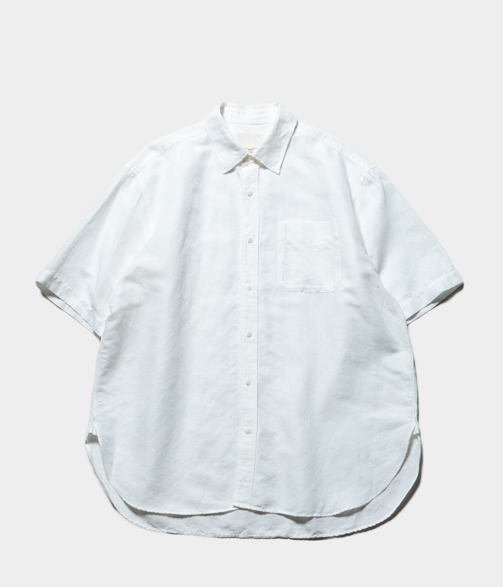 YOKO SAKAMOTO OPEN COLLAR SHIRT 柿渋　L YOKO SAKAMOTO 