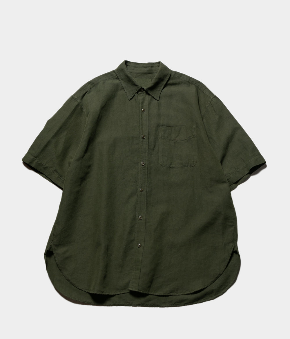 YOKO SAKAMOTO OPEN COLLAR SHIRT 柿渋　L YOKO SAKAMOTO / OPEN COLLAR SHIRT – style department_