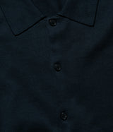 A.PRESSE "Cotton Knit Polo Collar Cardigan"